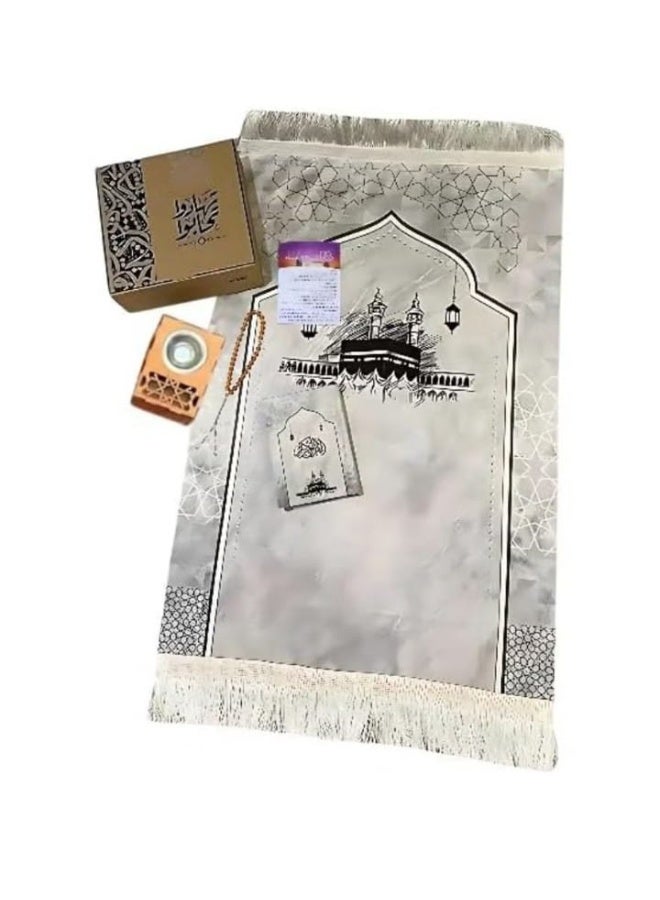 صندوق رمضان يحتوي على سجادة صلاة، مصحف، سبحة، أذكار، ومبخرة—هدية متكاملة ومعبرة للشهر الكريم - Image 1